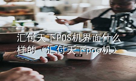 汇付天下POS机界面什么样的（汇付天下 pos机）