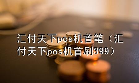 汇付天下pos机首笔（汇付天下pos机首刷399）