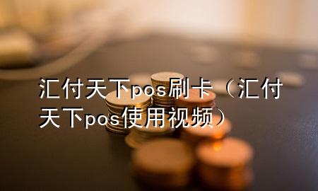 汇付天下pos刷卡(汇付天下pos使用视频)
