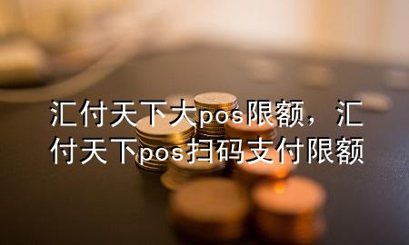 汇付天下大pos限额，汇付天下pos扫码支付限额