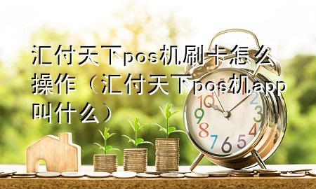 汇付天下pos机刷卡怎么操作（汇付天下pos机app叫什么）