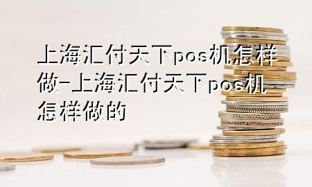 上海汇付天下pos机怎样做-上海汇付天下pos机怎样做的
