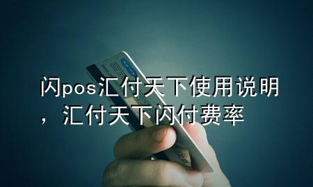 闪pos汇付天下使用说明，汇付天下闪付费率