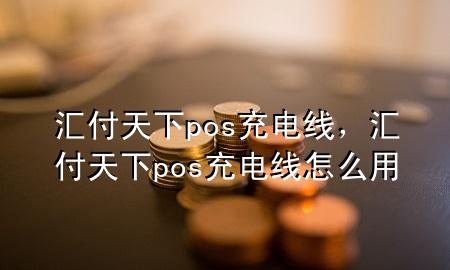 汇付天下pos充电线，汇付天下pos充电线怎么用