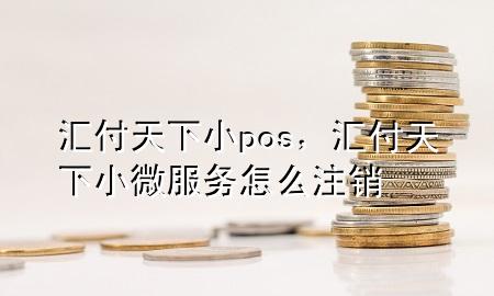汇付天下小pos,汇付天下小微服务怎么注销