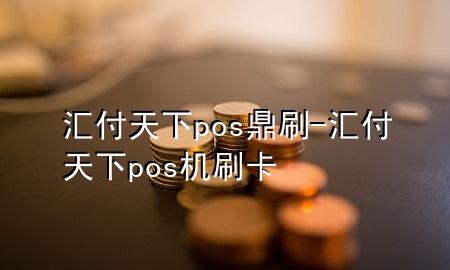 汇付天下pos鼎刷-汇付天下pos机刷卡