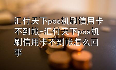 汇付天下pos机刷信用卡不到帐-汇付天下pos机刷信用卡不到帐怎么回事