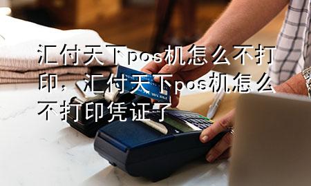 汇付天下pos机怎么不打印，汇付天下pos机怎么不打印凭证了