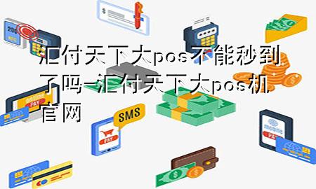汇付天下大pos不能秒到了吗-汇付天下大pos机官网