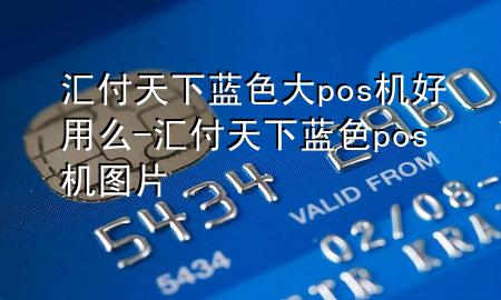 汇付天下蓝色大pos机好用么-汇付天下蓝色pos机图片