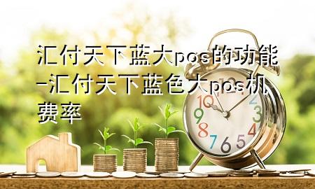 汇付天下蓝大pos的功能-汇付天下蓝色大pos机费率
