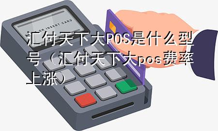 汇付天下大POS是什么型号(汇付天下大pos费率上涨)