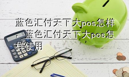 蓝色汇付天下大pos怎样,蓝色汇付天下大pos怎样使用