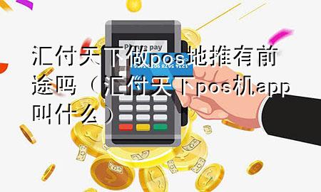 汇付天下做pos地推有前途吗(汇付天下pos机app叫什么)