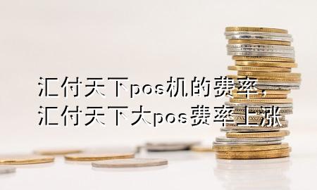 汇付天下pos机的费率,汇付天下大pos费率上涨