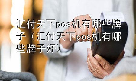 汇付天下pos机有哪些牌子(汇付天下pos机有哪些牌子好)
